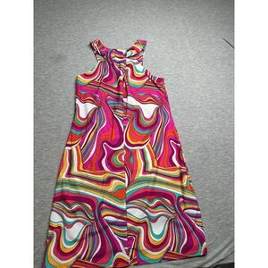 Jude‎ Connally Psychedelic Multicolor Neon Dress Size XS